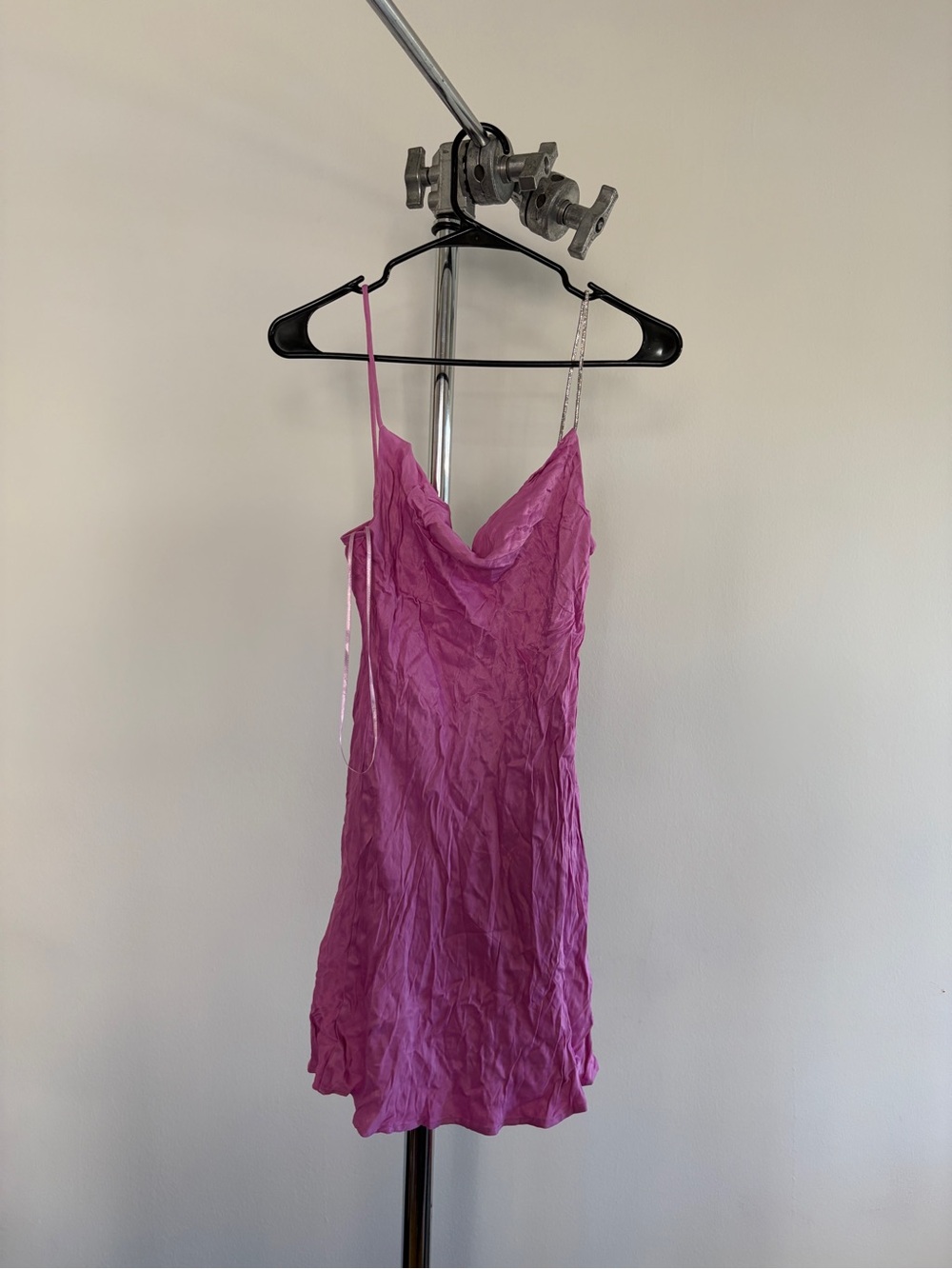 Zara fuchsia pink slip dress